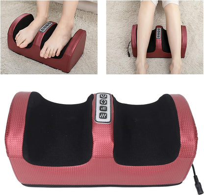 Electric Foot Massager Heating Therapy Hot Compression Shiatsu Kneading Roller Muscle Relaxation Pain Relief Foot Spa Machine